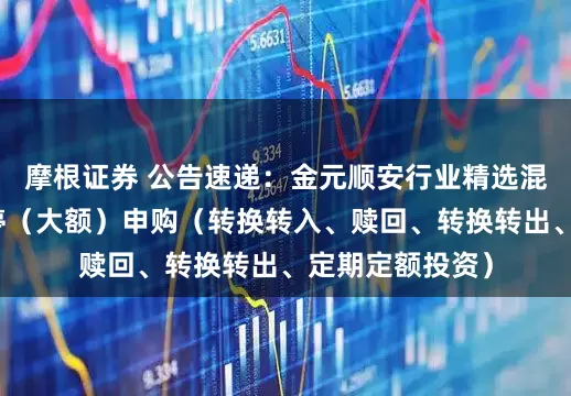 摩根证券 公告速递：金元顺安行业精选混合基金基金暂停（大额）申购（转换转入、赎回、转换转出、定期定额投资）